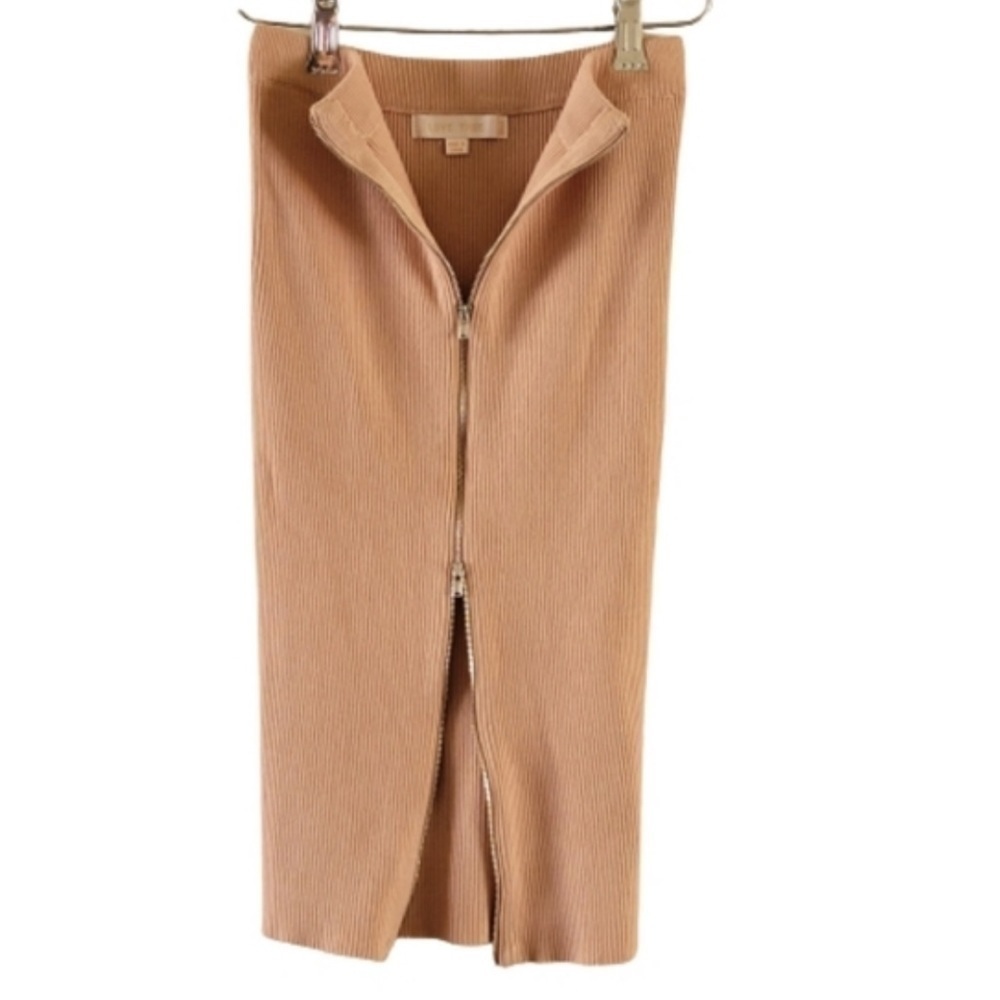 Love Tree Rib Knit Pencil Skirt Small